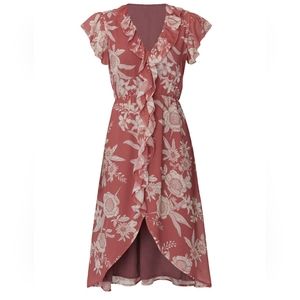 🪡 Wish English Rose Midi Dress, Sz M